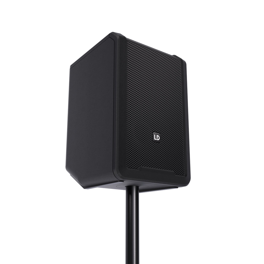LD Systems ANNY® 8 BPH B8 - Altoparlante PA Bluetooth® portatile alimentato a batteria con mixer e 1x microfono headset (incl. bodypack), Stage Black