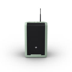 LD Systems ANNY® 8 HHD B5 GN - Altoparlante PA Bluetooth® portatile alimentato a batteria con mixer e 1x microfono palmare wireless, Adventure Green