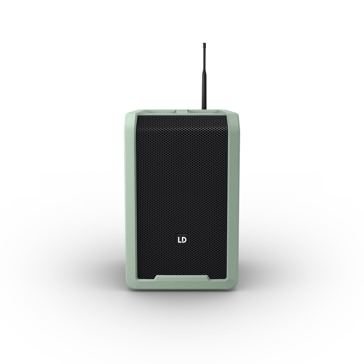 LD Systems ANNY® 8 HHD B5 GN - Bærbar batteridrevet Bluetooth® PA-højttaler med mixer og 1x trådløs håndholdt mikrofon, Adventure Green