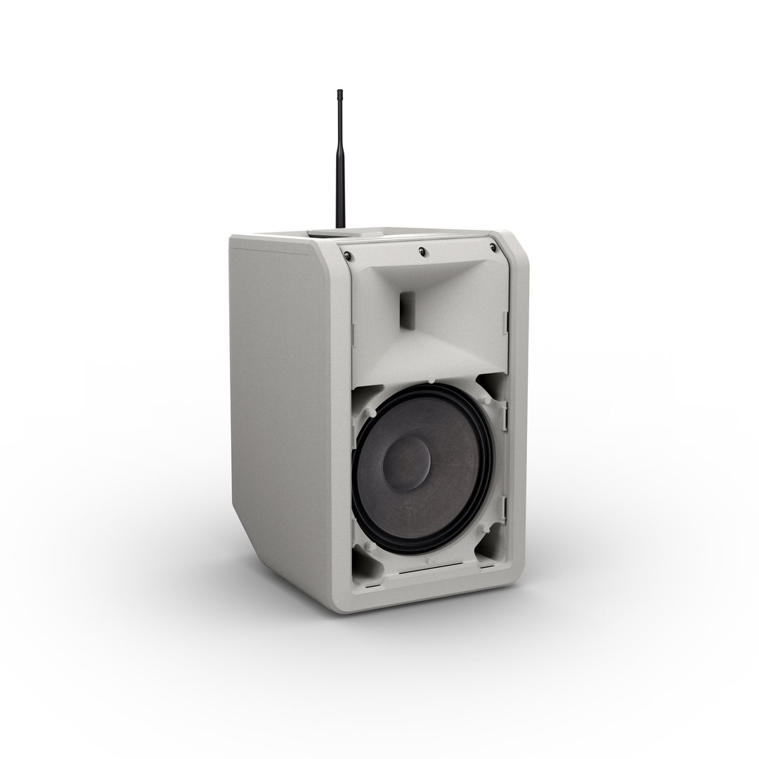 LD Systems ANNY® 8 HHD B6 G - Altoparlante PA portatile Bluetooth® alimentato a batteria con mixer e 1x microfono wireless palmare, Urban Grey