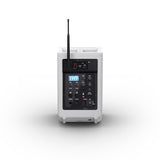 LD Systems ANNY® 8 HHD B6 W - Bærbar batteridrevet Bluetooth® PA-højttaler med mixer og 1x trådløs håndholdt mikrofon, Ren hvid