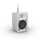 LD Systems ANNY® 8 HHD B6 W - Bærbar batteridrevet Bluetooth® PA-højttaler med mixer og 1x trådløs håndholdt mikrofon, Ren hvid