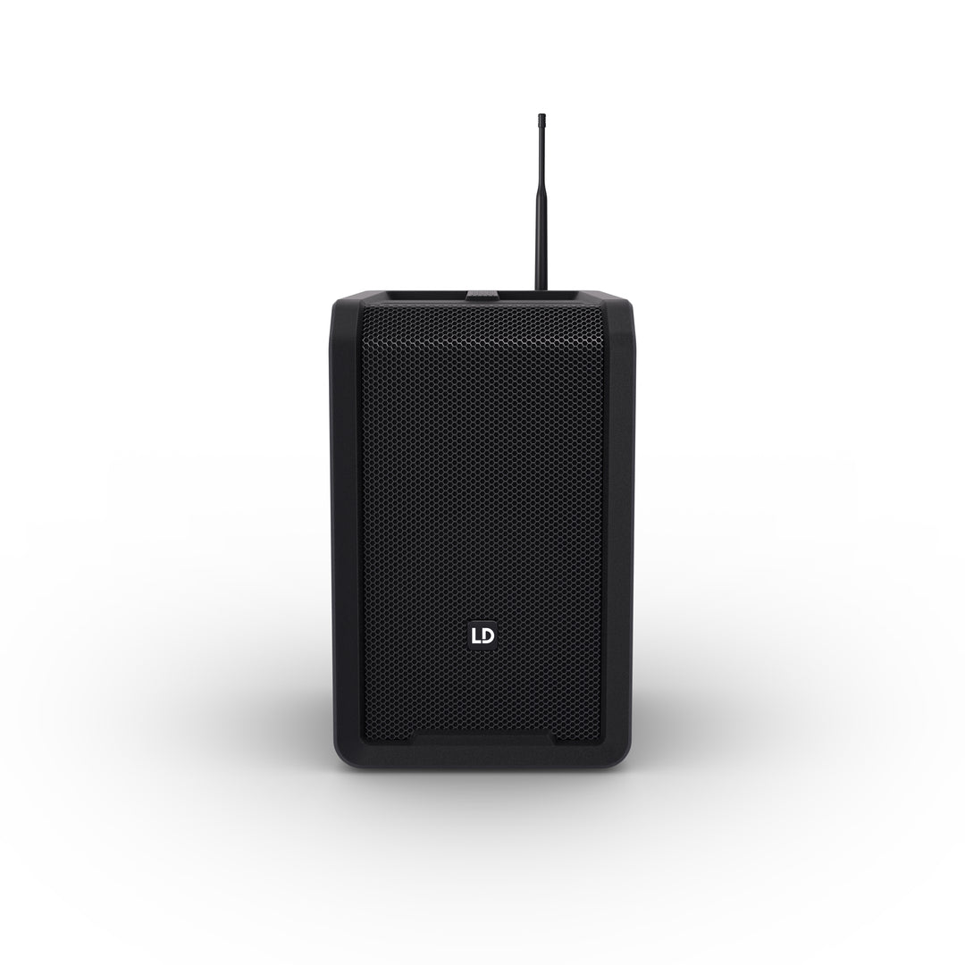 LD Systems ANNY® 8 HHD B8 - altoparlante PA portatile a batteria Bluetooth® con mixer e 1 x microfono palmare wireless, Stage Black