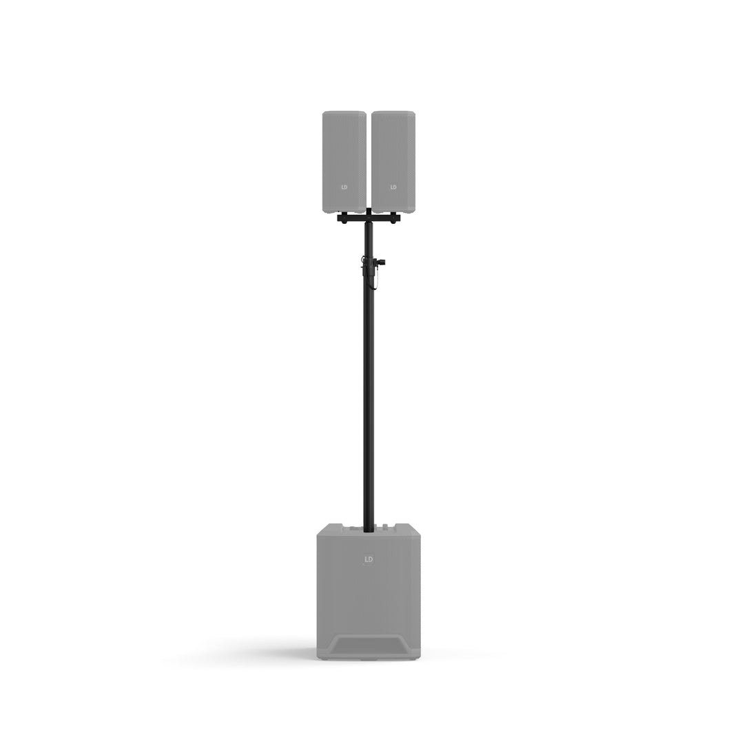 LD Systems DAVE 10 G4X DUAL STAND – Asta per altoparlante con forcella di montaggio per DAVE 10 G4X