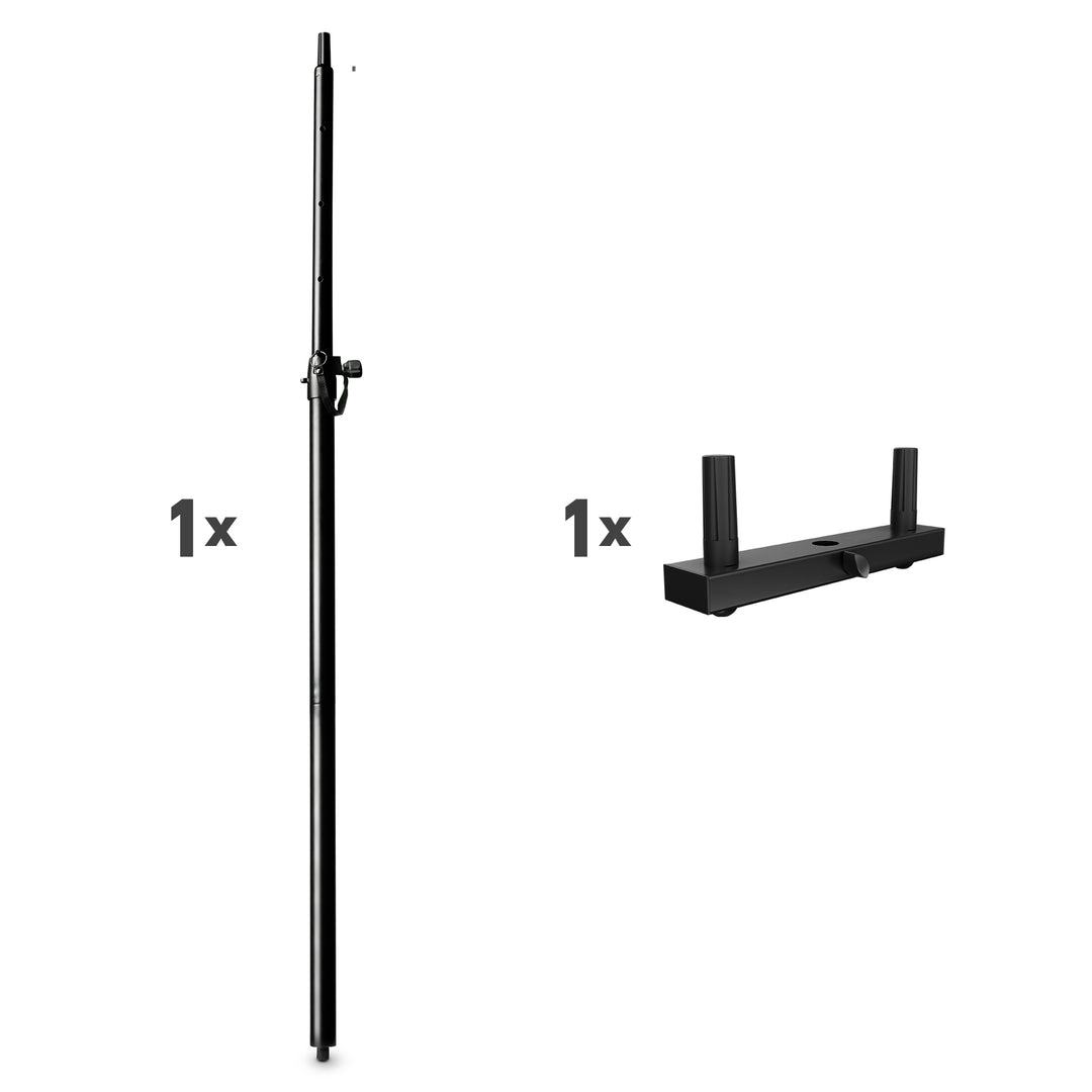 LD Systems DAVE 10 G4X DUAL STAND – Asta per altoparlante con forcella di montaggio per DAVE 10 G4X