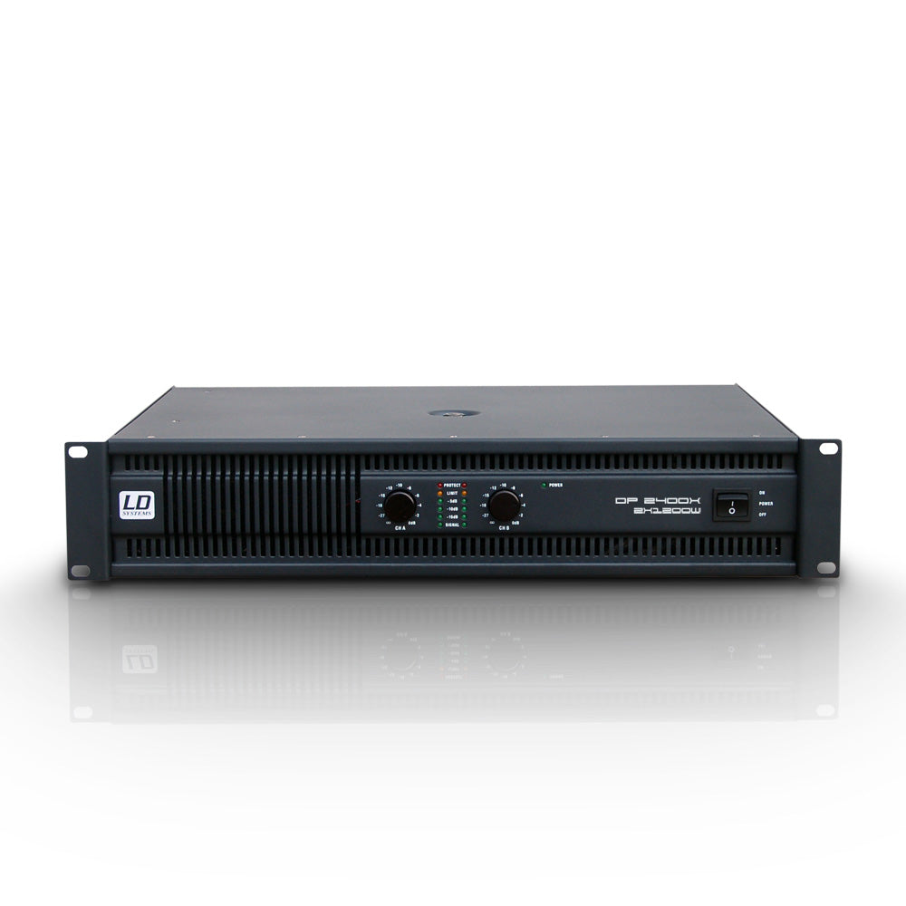 LD Systems DEEP2 2400 X - Amplificatore di Potenza (2x600W, 8 Ohm)