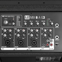 LD Systems MIX 6 A G3 - altoparlante attivo a 2 vie con mixer integrato a 4 canali