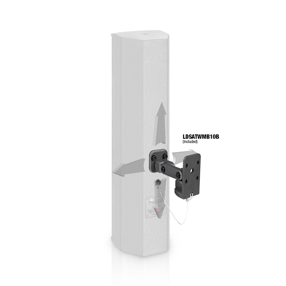 LD Systems SAT 442 G2 - 4 x 4" altoparlante passivo per installazione, nero