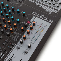 LD Systems VIBZ 12 DC - console di missaggio a 12 canali con DFX e compressore
