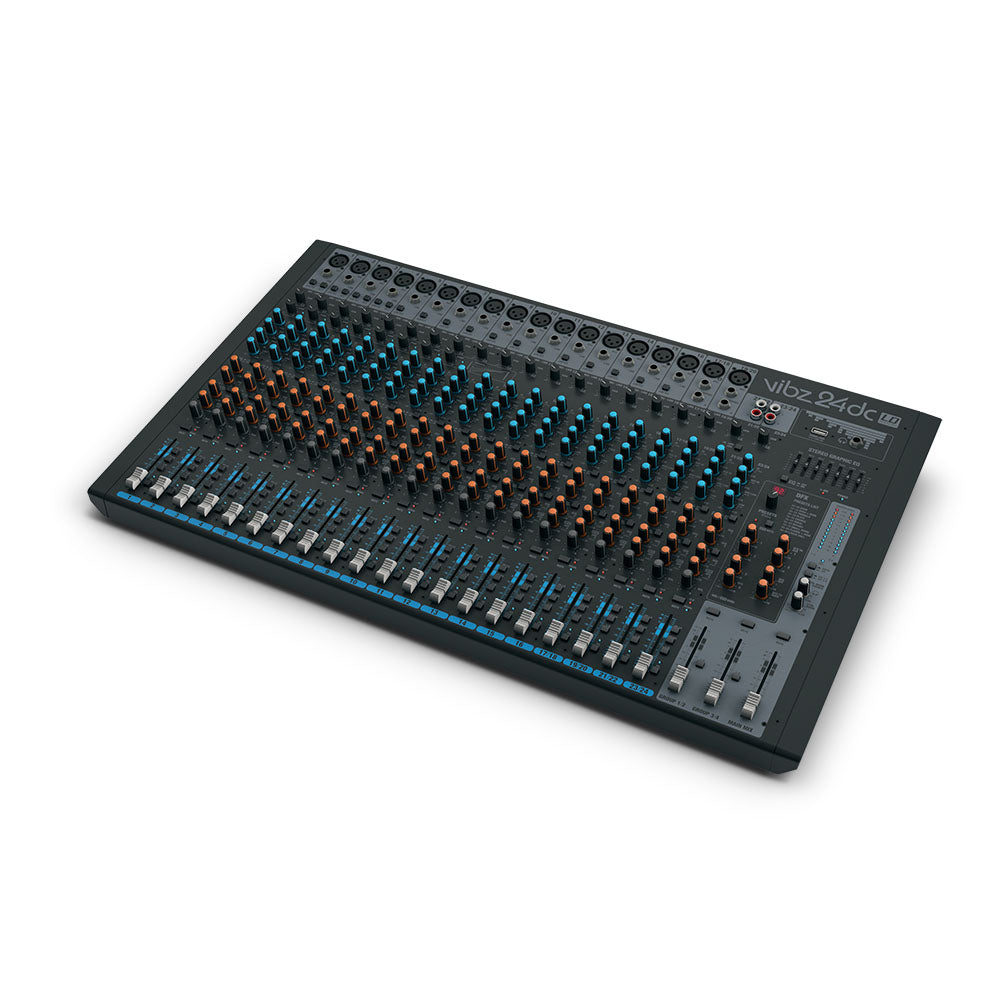 LD Systems VIBZ 24 DC - console mixer a 24 canali con DFX e compressore