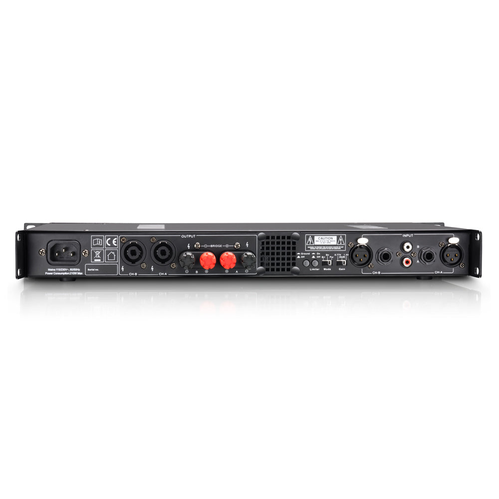 LD Systems XS 200 - Amplificatore di Potenza (2x50W, 8 Ohm)