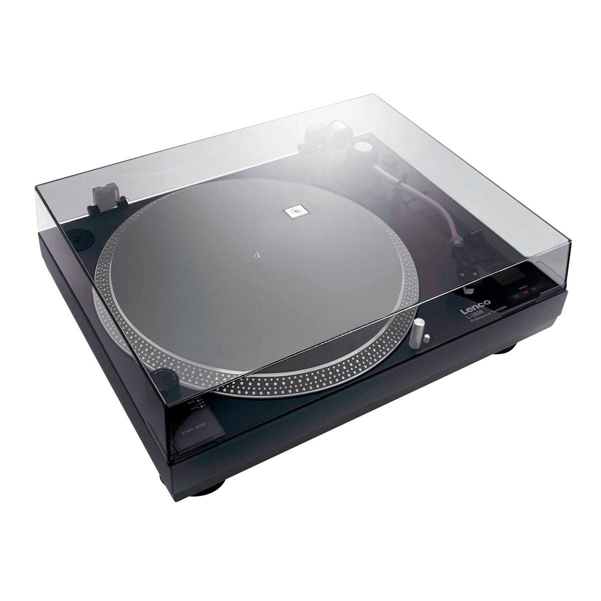 Lenco L-3808 Turntable (Black)