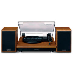 Lenco LS-100 Giradischi Bundle con Altoparlanti (Teak)