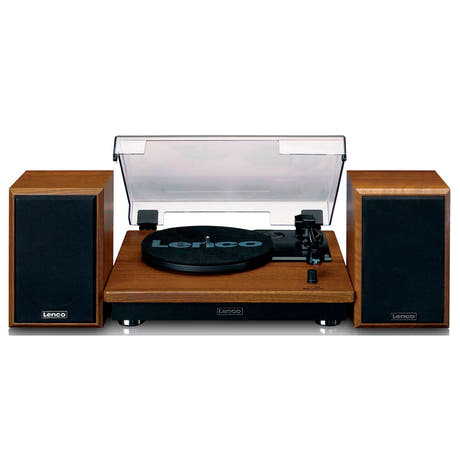 Lenco LS-100 Giradischi con Altoparlanti (Teak)