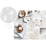 Link Balloons for Garlands Coconut White Matt. (33cm - 8 pcs)