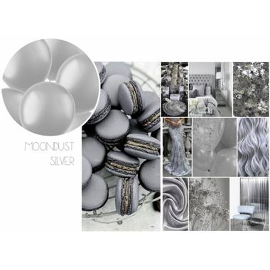 Palloncini Link per Ghirlande 8 pz. (Argento Polvere di Luna, 33cm)