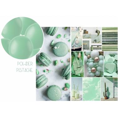 Palloncini Link per Ghirlande 8 pz. (Pistacchio Polvere Opaco, 33cm)