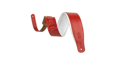 Levys M26PD tracolla per chitarra, rossa e bianca