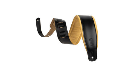 Levys M26SPD tracolla per chitarra, nera e color cuoio