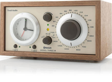 Tivoli Audio MODEL Three Minianlæg con Bluetooth e USB (Noce, Beige)
