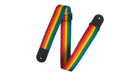 Levys M8POLY cinghia per chitarra 2", arcobaleno