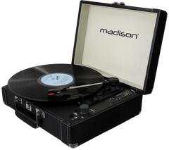 Madison Vintage Pladespiller con Bluetooth (Nero)