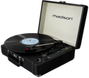 Madison Vintage Pladespiller con Bluetooth (Nero)