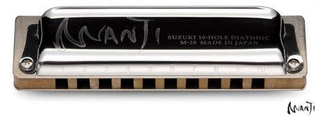 Suzuki Manji M-20 Standard diatonisk mundharmonika. Tone:  B