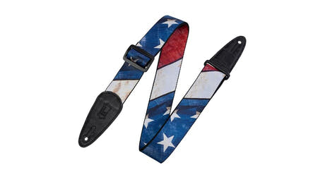 Levys MDP cinghia per chitarre 2", bandiera americana