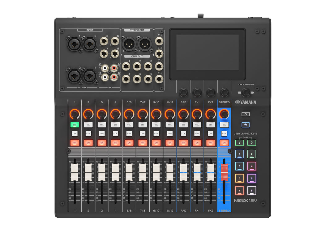 Yamaha MGX12V Digital Mixing Console (Nero) - Video Version
