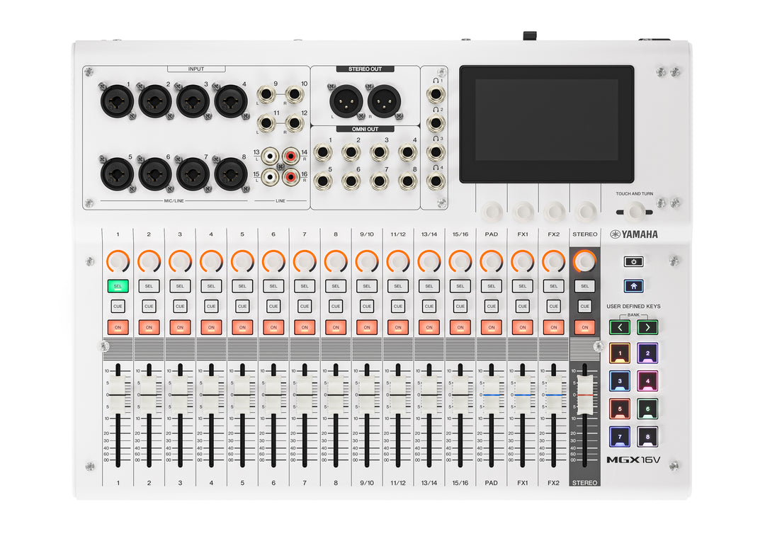 Yamaha MGX16V Console di missaggio digitale (Bianco) - Video Version