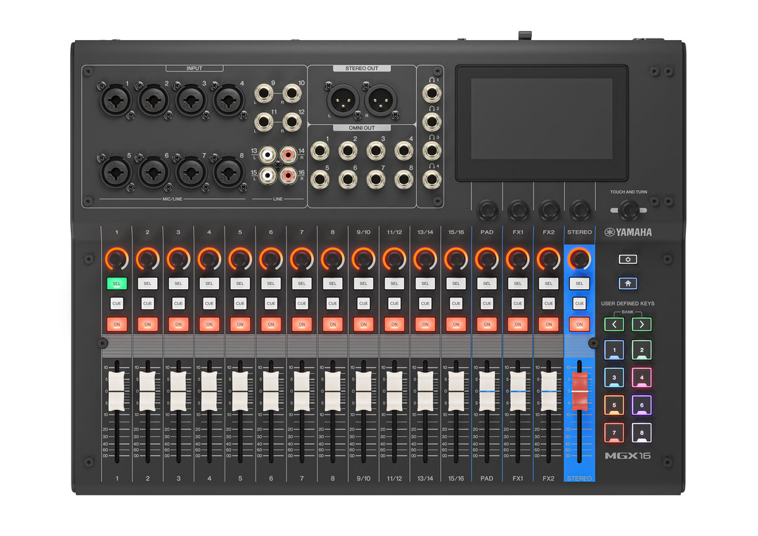 Yamaha MGX16 Console di mixaggio digitale (Nero)