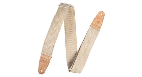 Levys MH8P tracolla per chitarra 2" in canapa, naturale
