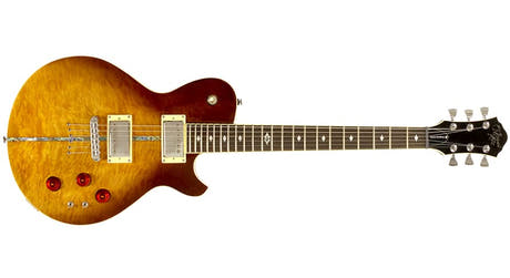 Michael Kelly Mod Shop Patriot Instinct SB Duncan chitarra elettrica, Scorched