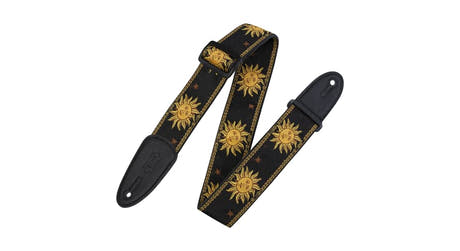 Levys MPJG cinghia per chitarre 2", Sun Design, nero