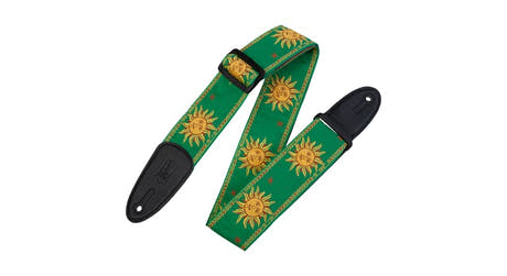 Levys MPJG cinghia per chitarre 2", Sun Design, verde