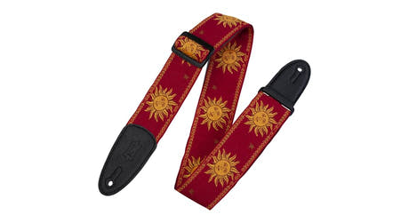 Levys MPJG tracolla per chitarra 2", Sun Design, rossa