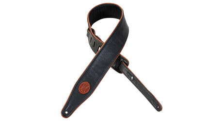 Levys MSS17 cinghia per chitarra 2 1/2", nero