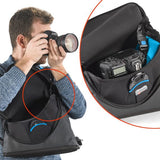 MyMiggo Agua Stormproof Torso Pack For large DSLR and mounted 24-70 lens