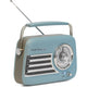 Madison Retro Radio con Bluetooth e FM (Blu Opaco)
