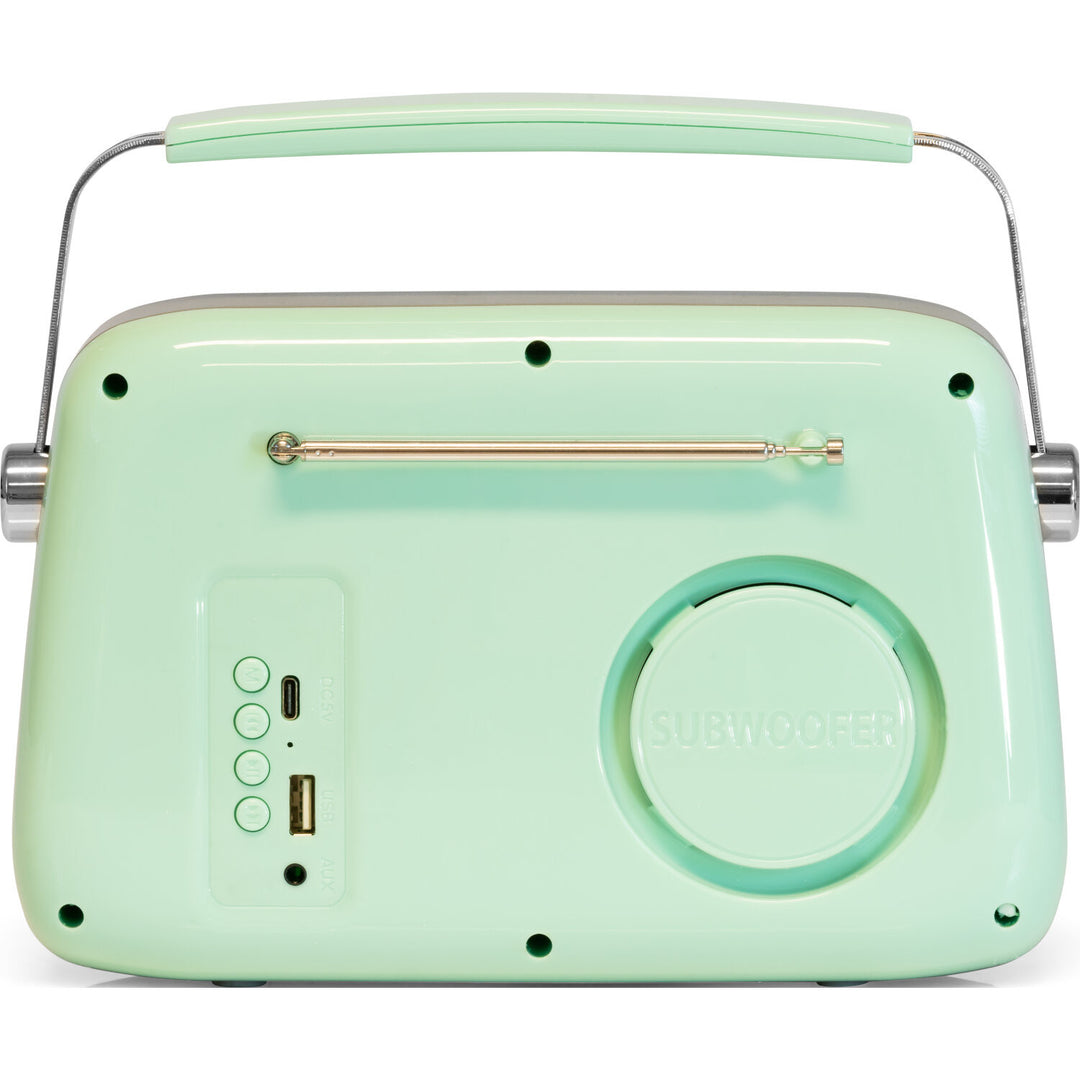 Madison Retro Radio con Bluetooth e FM (Menta)
