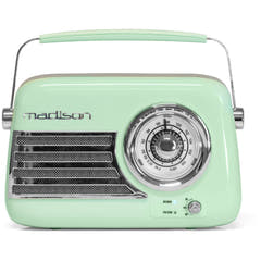 Madison Retro Radio con Bluetooth e FM (Menta)
