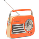 Madison Retro Radio con Bluetooth e FM (Arancione)