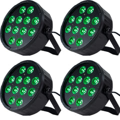 Marconi Polaris 12x12W RGBW Faro PAR Bundle da 4 pezzi