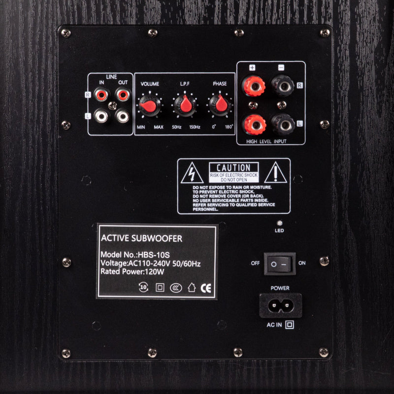 SoundMate HBS-10S 10" Subwoofer Attivo