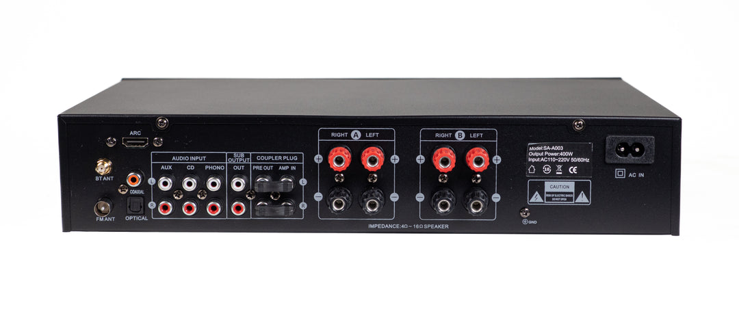SoundMate SA-A003 Amplificatore Hifi con Bluetooth (2x100W)