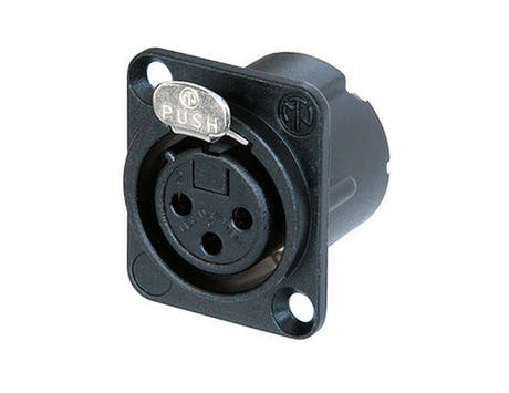 Neutrik NC3FD-LX-B Connettore XLR D-type da Pannello