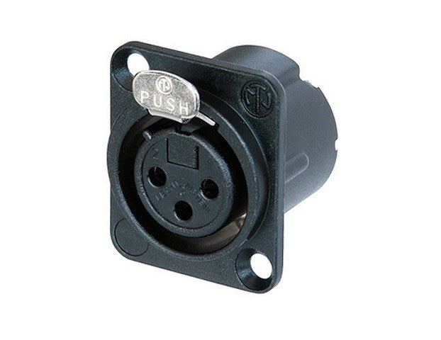 Neutrik NC3FD-LX-B Connettore XLR D-type da Pannello