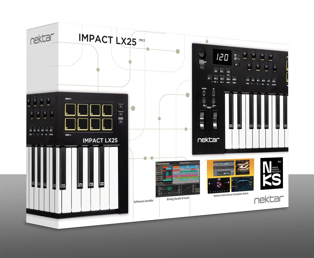 Nektar Impact LX25mk3 Tastiere MIDI