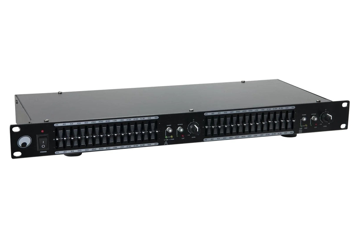Omnitronic GEQ-2150 2x 15 Bande Equalizzatore Grafico